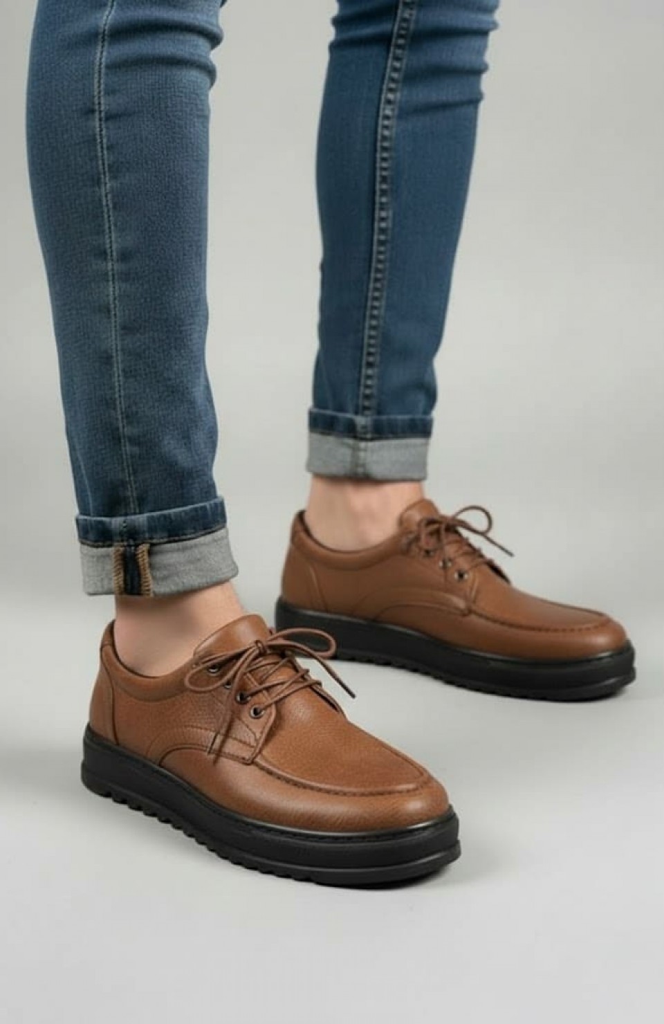 JY-T12x Arts Bağcıklı Cilt Erkek Günlük Spor Klasik Ayakkabı CST - Taba Somersan Giyim | Kadın, Erkek ve Çocuk Moda