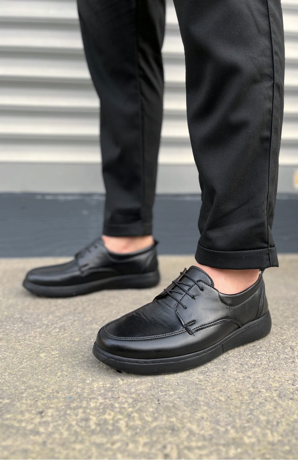 JY0510 Clasica Bağcıklı Cilt Erkek Günlük Klasik Ayakkabı CST - Siyah Somersan Giyim | Kadın, Erkek ve Çocuk Moda
