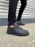 JY152 Cool Bağcıklı Cilt Erkek Günlük Spor Klasik Ayakkabı CST - Siyah