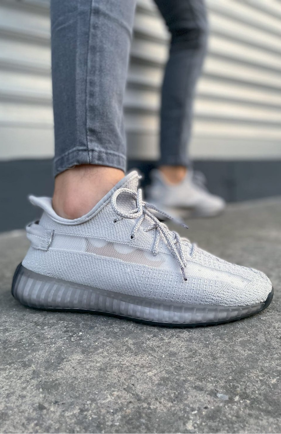 JY305 Pulse Bağcıklı Triko Kumaş Erkek Günlük Spor Ayakkabı TGT - Gri