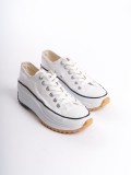 PARIS Bağcıklı Ortopedik Taban Kadın Sneaker Spor Ayakkabı  TBT - Beyaz