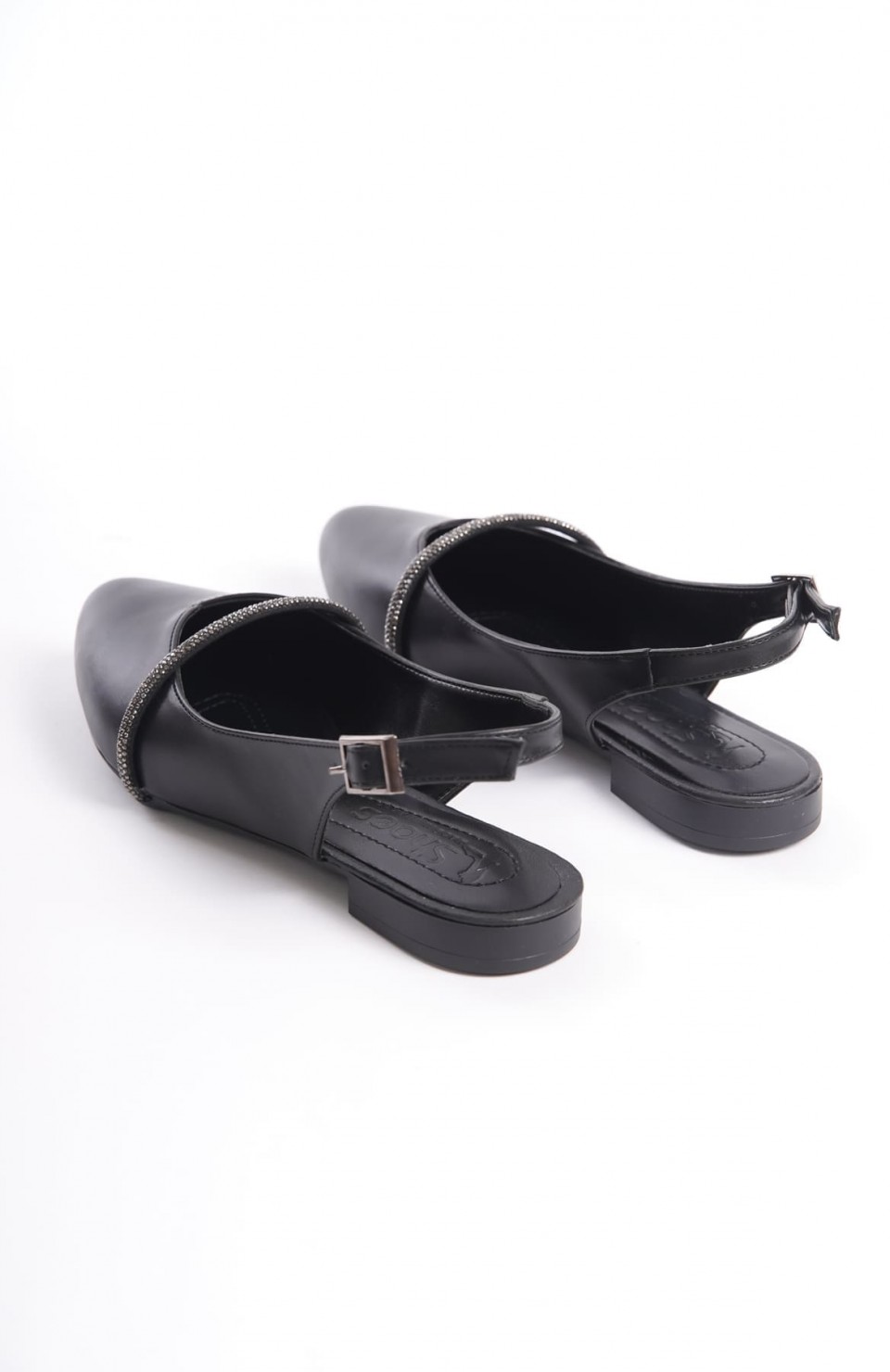 ALLISON Tokalı Ortopedik Rahat Taban Taş Detaylı Kadın Babet Ayakkabı  CST - Siyah Somersan Giyim | Kadın, Erkek ve Çocuk Moda