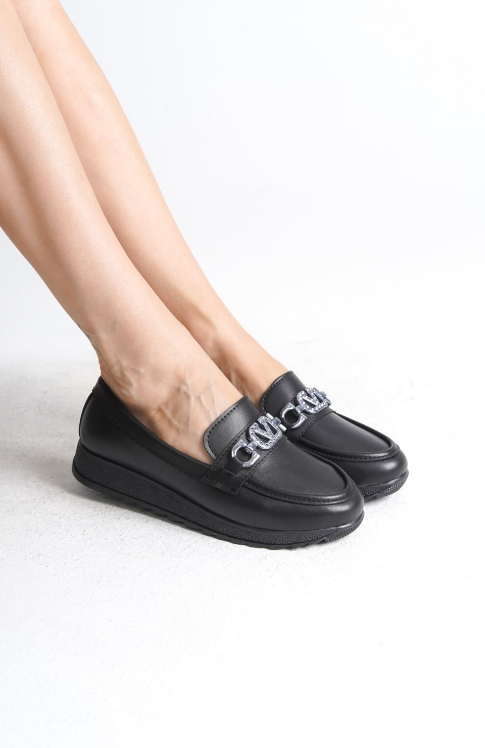 ANNA Ortopedik Rahat Taban Toka Detaylı Klasik Kadın Babet Anne Ayakkabısı  CST - Siyah Somersan Giyim | Kadın, Erkek ve Çocuk Moda