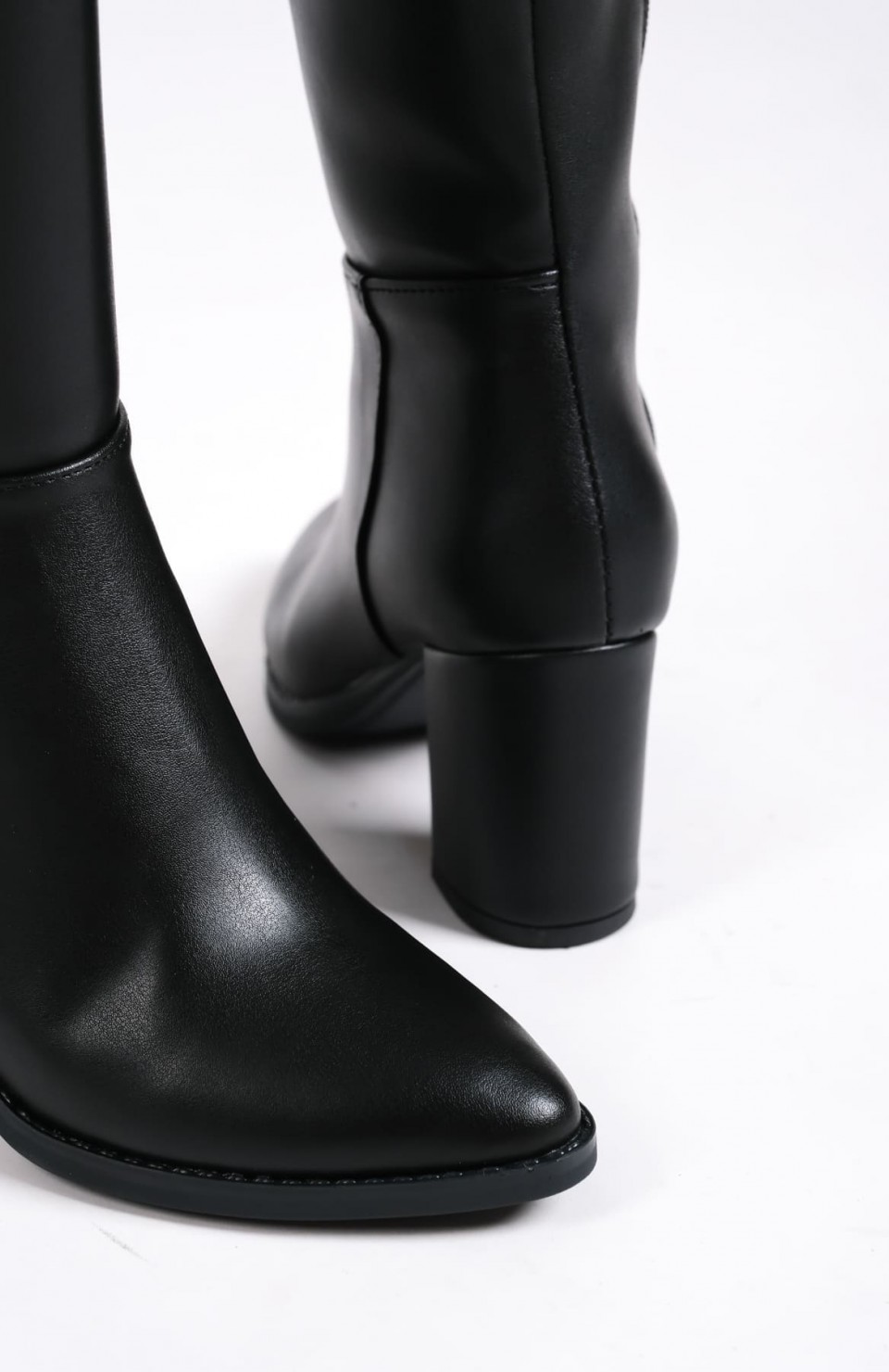 FIORELLA Bağcıksız Fermuarlı Ortopedik Taban Kadın Çizme CST - Siyah Somersan Giyim | Kadın, Erkek ve Çocuk Moda