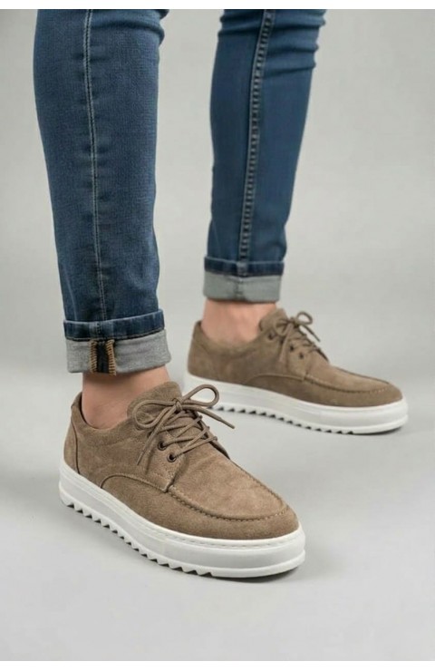 JY-T12x Arts Bağcıklı Süet Erkek Günlük Spor Klasik Ayakkabı SBT - Camel