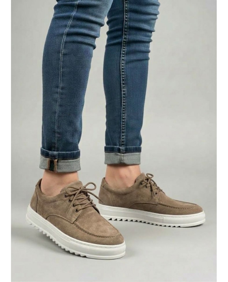 JY-T12x Arts Bağcıklı Süet Erkek Günlük Spor Klasik Ayakkabı SBT - Camel