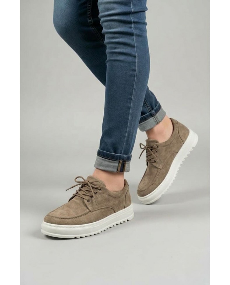 JY-T12x Arts Bağcıklı Süet Erkek Günlük Spor Klasik Ayakkabı SBT - Camel