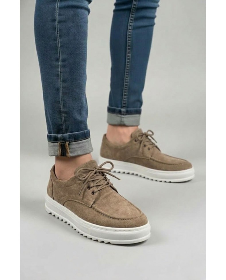 JY-T12x Arts Bağcıklı Süet Erkek Günlük Spor Klasik Ayakkabı SBT - Camel