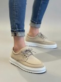 JY-T12x Arts Bağcıklı Süet Erkek Günlük Spor Klasik Ayakkabı SBT - Krem Somersan Giyim | Kadın, Erkek ve Çocuk Moda