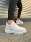 JY03 Luxor Bağcıklı Cilt Erkek Günlük Spor Klasik Ayakkabı CBT - Beyaz Somersan Giyim | Kadın, Erkek ve Çocuk Moda