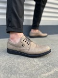 JY0610 Clasico Bağcıklı Cilt Erkek Günlük Klasik Ayakkabı CST - Gri Somersan Giyim | Kadın, Erkek ve Çocuk Moda