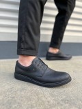 JY0610 Clasico Bağcıklı Cilt Erkek Günlük Klasik Ayakkabı CST - Mat Siyah Somersan Giyim | Kadın, Erkek ve Çocuk Moda