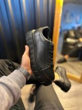 JY144 Volt Bağcıklı Cilt Erkek Günlük Sneaker Yüksek Taban Ayakkabı CST Siyah