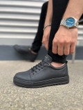 JY152 Cool Bağcıklı Cilt Erkek Günlük Spor Klasik Ayakkabı CST - Siyah Somersan Giyim | Kadın, Erkek ve Çocuk Moda