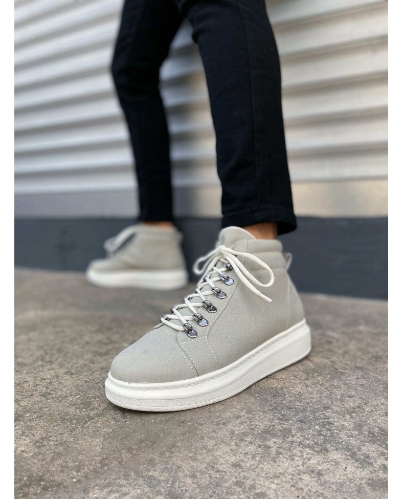 JY206 Ottawa Bağcıklı Ortopedik Taban Süet Erkek Spor Bot SBT - Gri Somersan Giyim | Kadın, Erkek ve Çocuk Moda