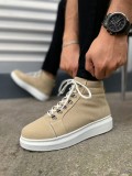 JY206 Ottawa Bağcıklı Ortopedik Taban Süet Erkek Spor Bot SBT - Krem Somersan Giyim | Kadın, Erkek ve Çocuk Moda