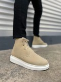 JY207 Oslo Bağcıklı Ortopedik Taban Süet Erkek Spor Bot SBT - Krem Somersan Giyim | Kadın, Erkek ve Çocuk Moda