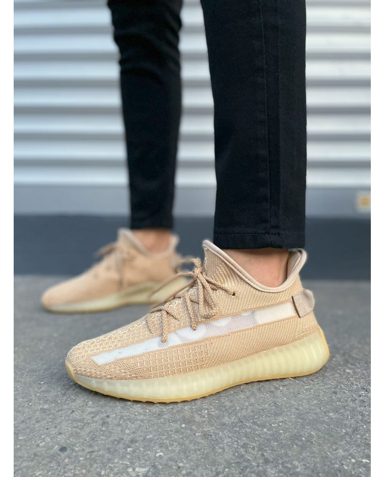 JY305 Pulse Bağcıklı Triko Kumaş Erkek Günlük Spor Ayakkabı TBT - Bej Somersan Giyim | Kadın, Erkek ve Çocuk Moda
