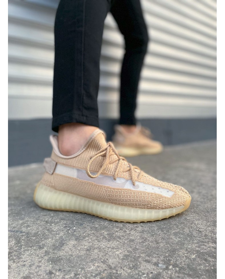 JY305 Pulse Bağcıklı Triko Kumaş Erkek Günlük Spor Ayakkabı TBT - Bej Somersan Giyim | Kadın, Erkek ve Çocuk Moda