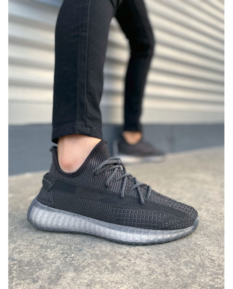 JY305 Pulse Bağcıklı Triko Kumaş Erkek Günlük Spor Ayakkabı TBT - Siyah Somersan Giyim | Kadın, Erkek ve Çocuk Moda