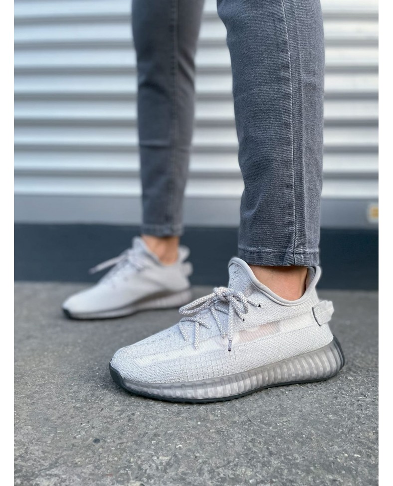 JY305 Pulse Bağcıklı Triko Kumaş Erkek Günlük Spor Ayakkabı TGT - Gri Somersan Giyim | Kadın, Erkek ve Çocuk Moda