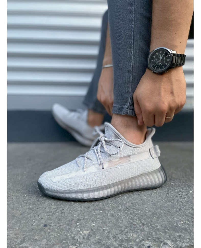 JY305 Pulse Bağcıklı Triko Kumaş Erkek Günlük Spor Ayakkabı TGT - Gri Somersan Giyim | Kadın, Erkek ve Çocuk Moda