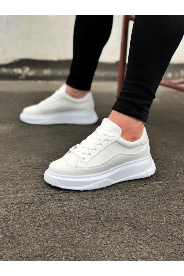 JY507 Alone Bağcıklı Cilt Erkek Günlük Sneaker Ayakkabı CBT Beyaz