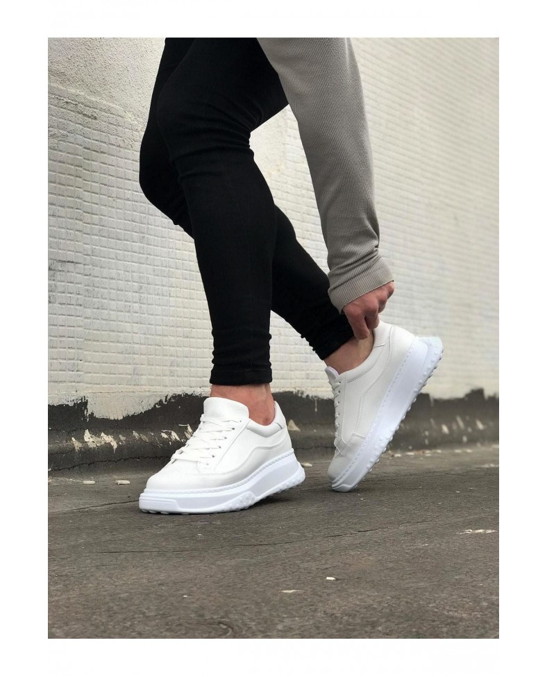 JY507 Alone Bağcıklı Cilt Erkek Günlük Sneaker Ayakkabı CBT Beyaz