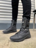JY799 Verton Bağcıklı Ortopedik Taban Günlük Cilt Erkek Askeri Postal Bot CST Siyah Somersan Giyim | Kadın, Erkek ve Çocuk Moda
