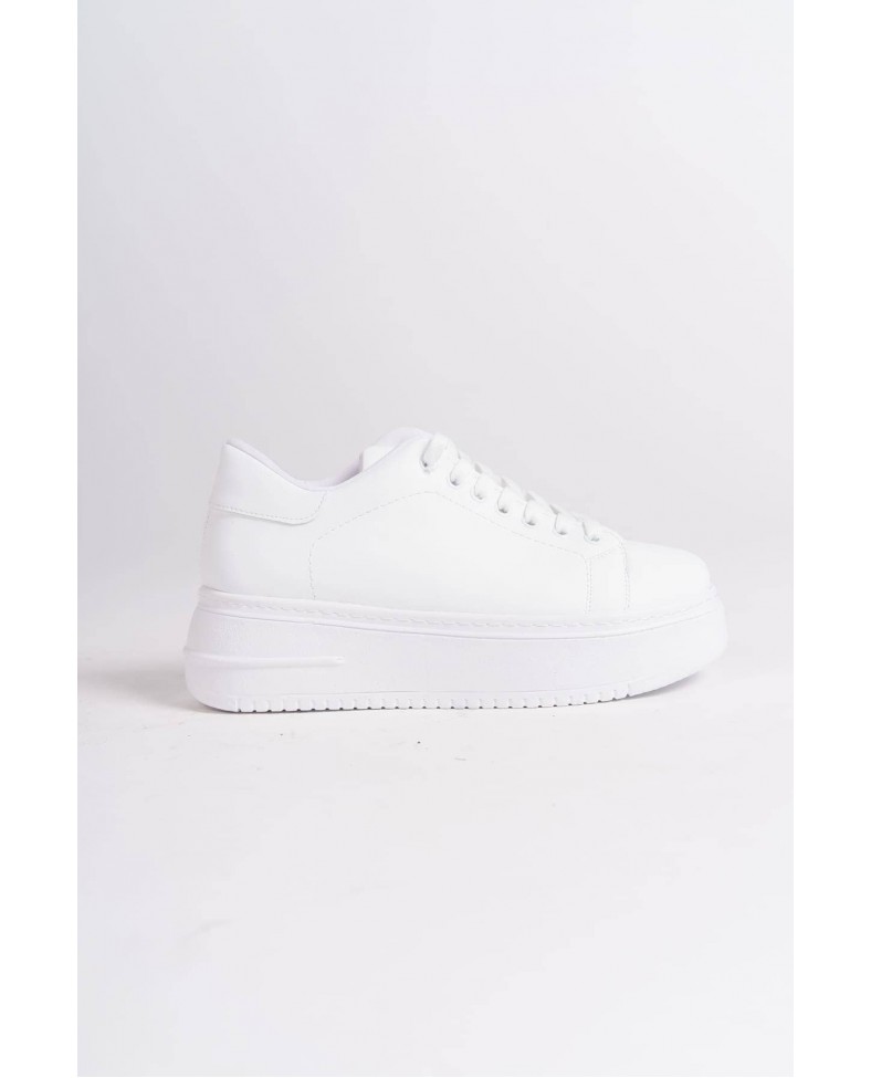 BIANA Bağcıklı Ortopedik Taban Kadın Sneaker Spor Ayakkabı  CBT - Beyaz