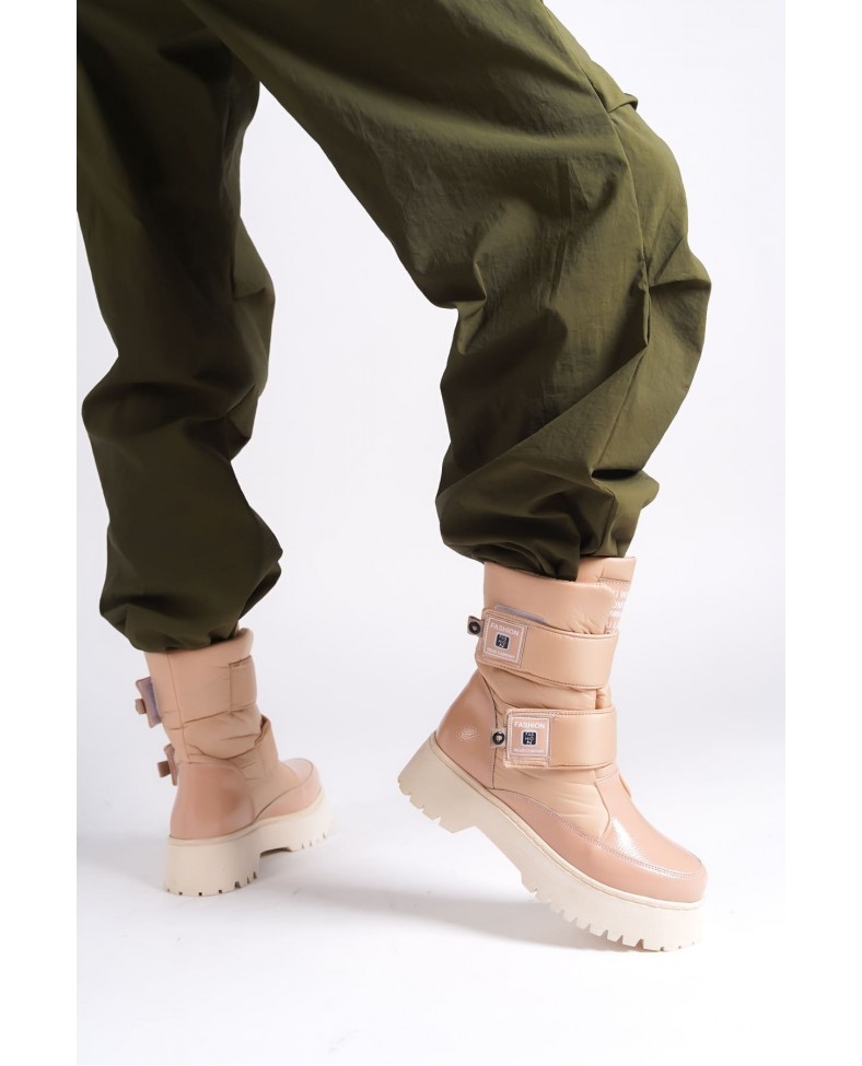 ELISA Cırt Cırtlı  Paraşüt Kumaş Rugan Kadın Bot RTT - Ten Somersan Giyim | Kadın, Erkek ve Çocuk Moda