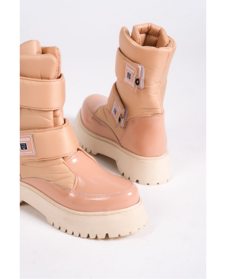 ELISA Cırt Cırtlı  Paraşüt Kumaş Rugan Kadın Bot RTT - Ten Somersan Giyim | Kadın, Erkek ve Çocuk Moda