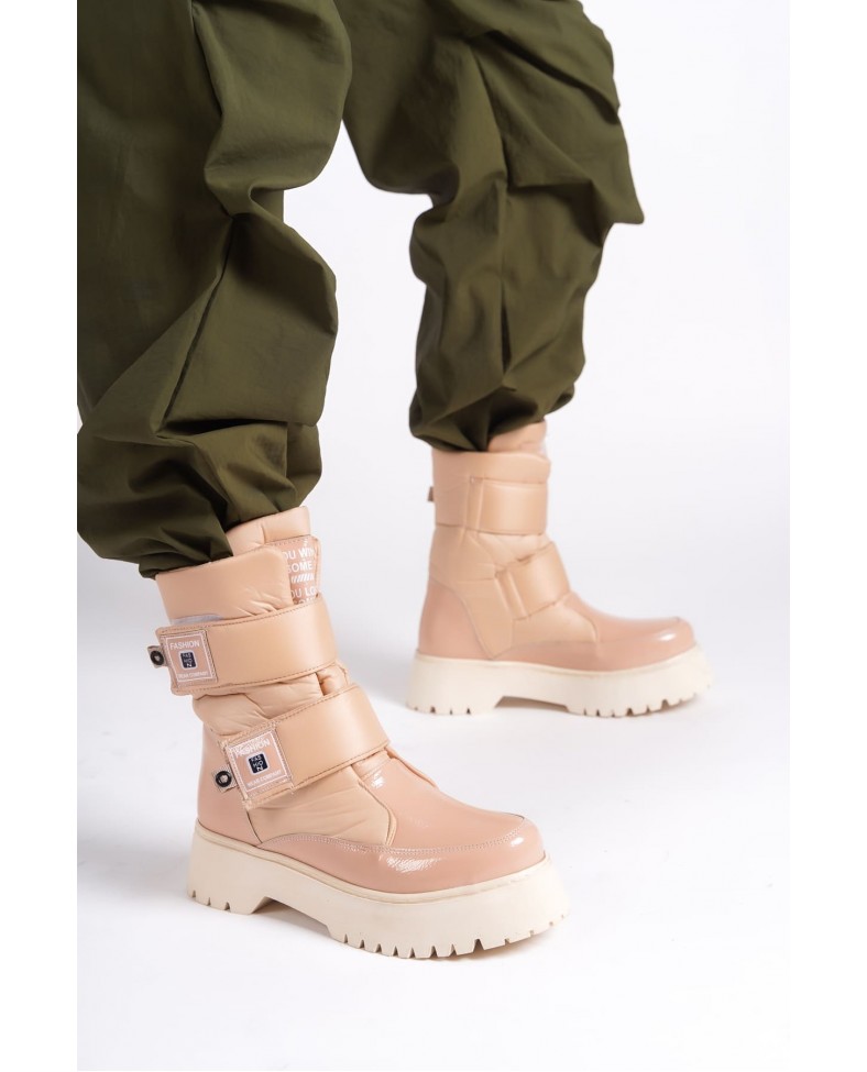 ELISA Cırt Cırtlı  Paraşüt Kumaş Rugan Kadın Bot RTT - Ten Somersan Giyim | Kadın, Erkek ve Çocuk Moda