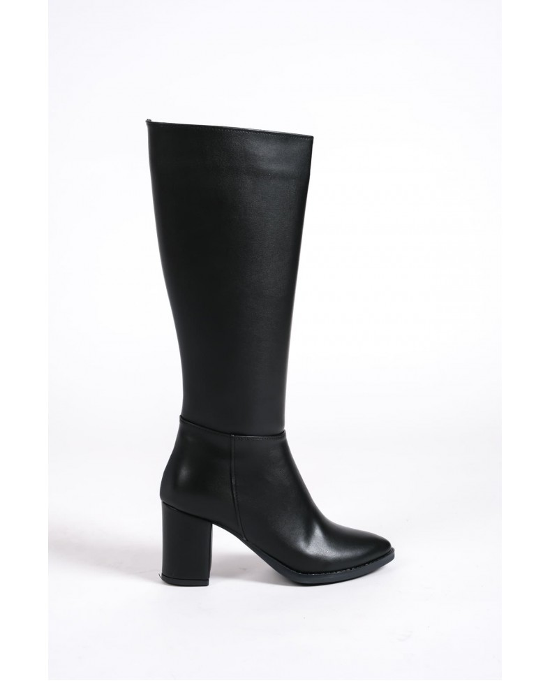 FIORELLA Bağcıksız Fermuarlı Ortopedik Taban Kadın Çizme CST - Siyah Somersan Giyim | Kadın, Erkek ve Çocuk Moda