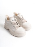 JANE Bağcıklı Ortopedik Taban Kadın Sneaker Spor Ayakkabı  CKT - Krem Somersan Giyim | Kadın, Erkek ve Çocuk Moda
