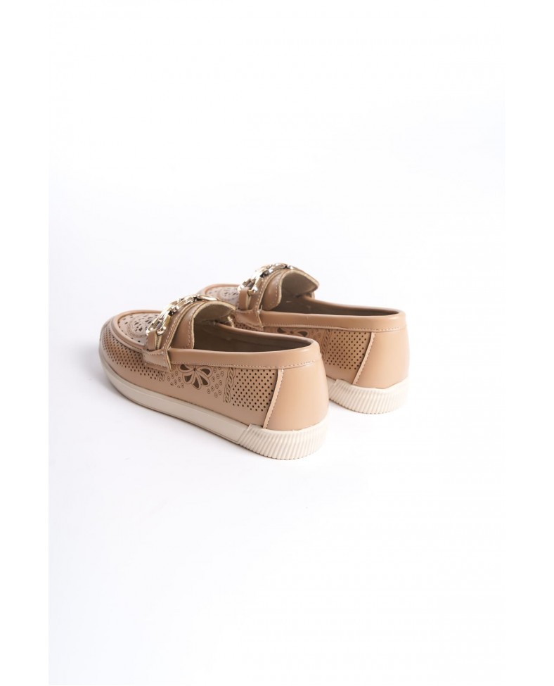 LAYLA Bağcıksız Ortopedik Rahat Taban Çiçek Desenli Kadın Babet Ayakkabı  CKT - Ten Somersan Giyim | Kadın, Erkek ve Çocuk Moda