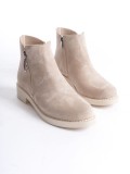 MARGARET Fermuarlı Ortopedik Taban Topuklu Süet Kadın Bot  STT - Ten Somersan Giyim | Kadın, Erkek ve Çocuk Moda