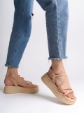 NATALIE İnce Tokalı Şerit Detaylı Ortopedik Taban Kadın Sandalet CTT - Ten Somersan Giyim | Kadın, Erkek ve Çocuk Moda