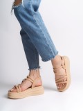 NATALIE İnce Tokalı Şerit Detaylı Ortopedik Taban Kadın Sandalet CTT - Ten Somersan Giyim | Kadın, Erkek ve Çocuk Moda