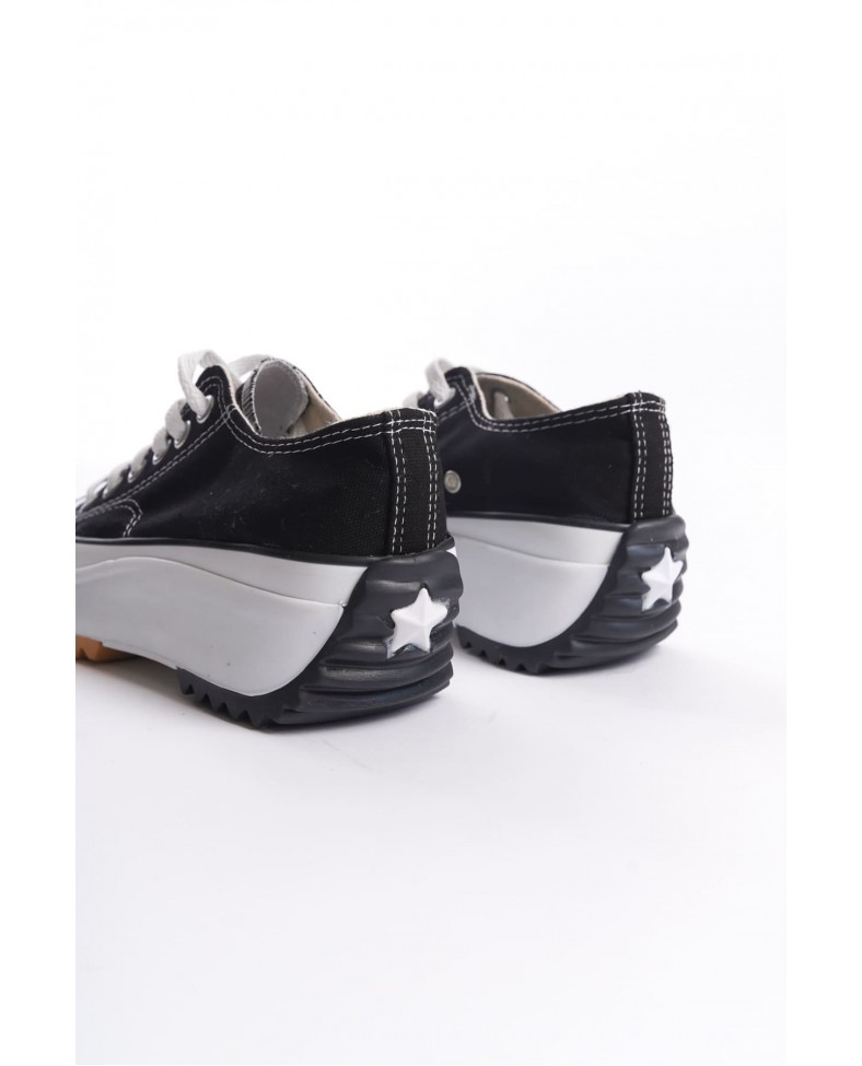 PARIS Bağcıklı Ortopedik Taban Kadın Sneaker Spor Ayakkabı  TBT - Siyah Somersan Giyim | Kadın, Erkek ve Çocuk Moda