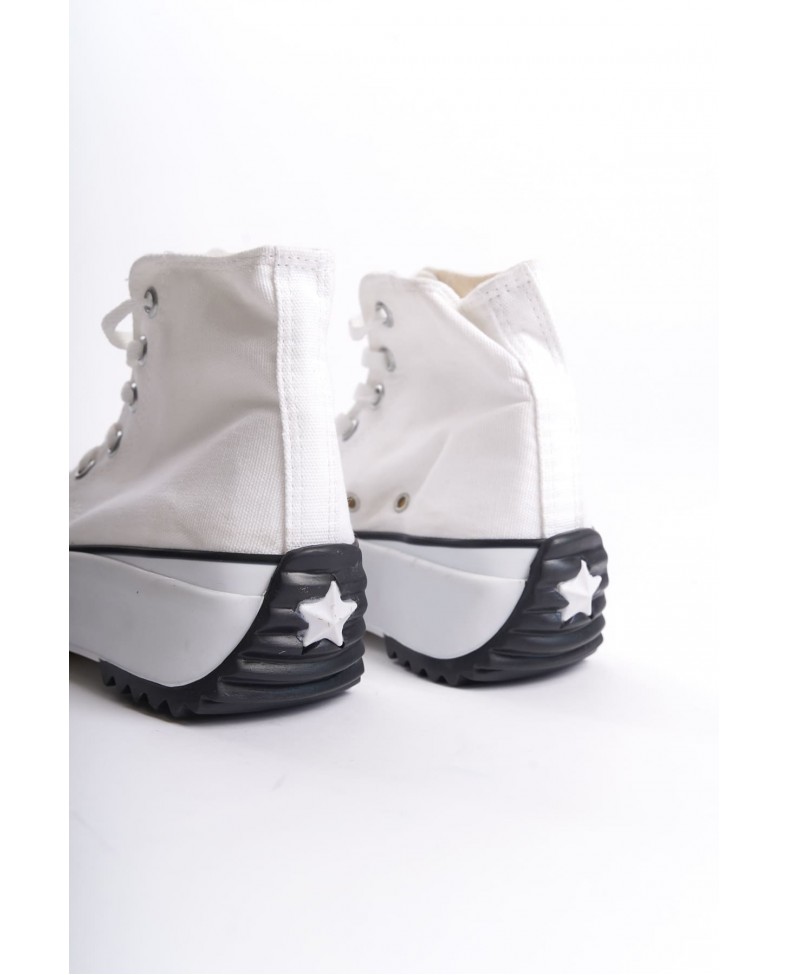 ROMA Bağcıklı Ortopedik Taban Kadın Sneaker Spor Ayakkabı TBT - Beyaz Somersan Giyim | Kadın, Erkek ve Çocuk Moda