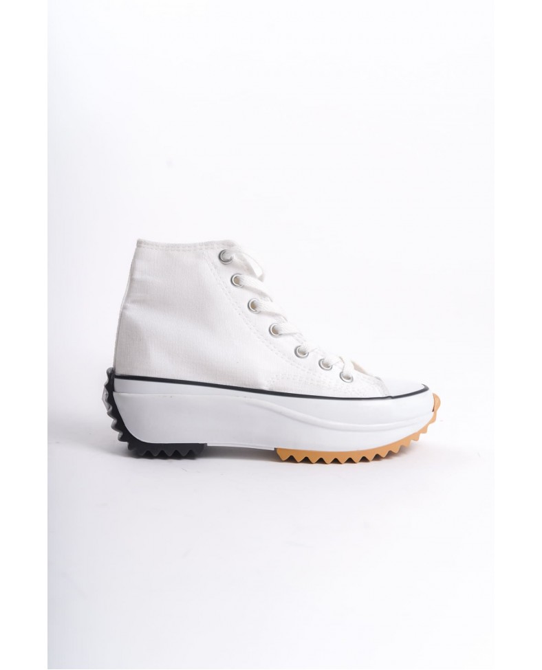 ROMA Bağcıklı Ortopedik Taban Kadın Sneaker Spor Ayakkabı TBT - Beyaz Somersan Giyim | Kadın, Erkek ve Çocuk Moda