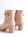 JULY Fermuarlı Ortopedik Taban Topuklu Kadın Bot CTT - Ten Somersan Giyim | Kadın, Erkek ve Çocuk Moda