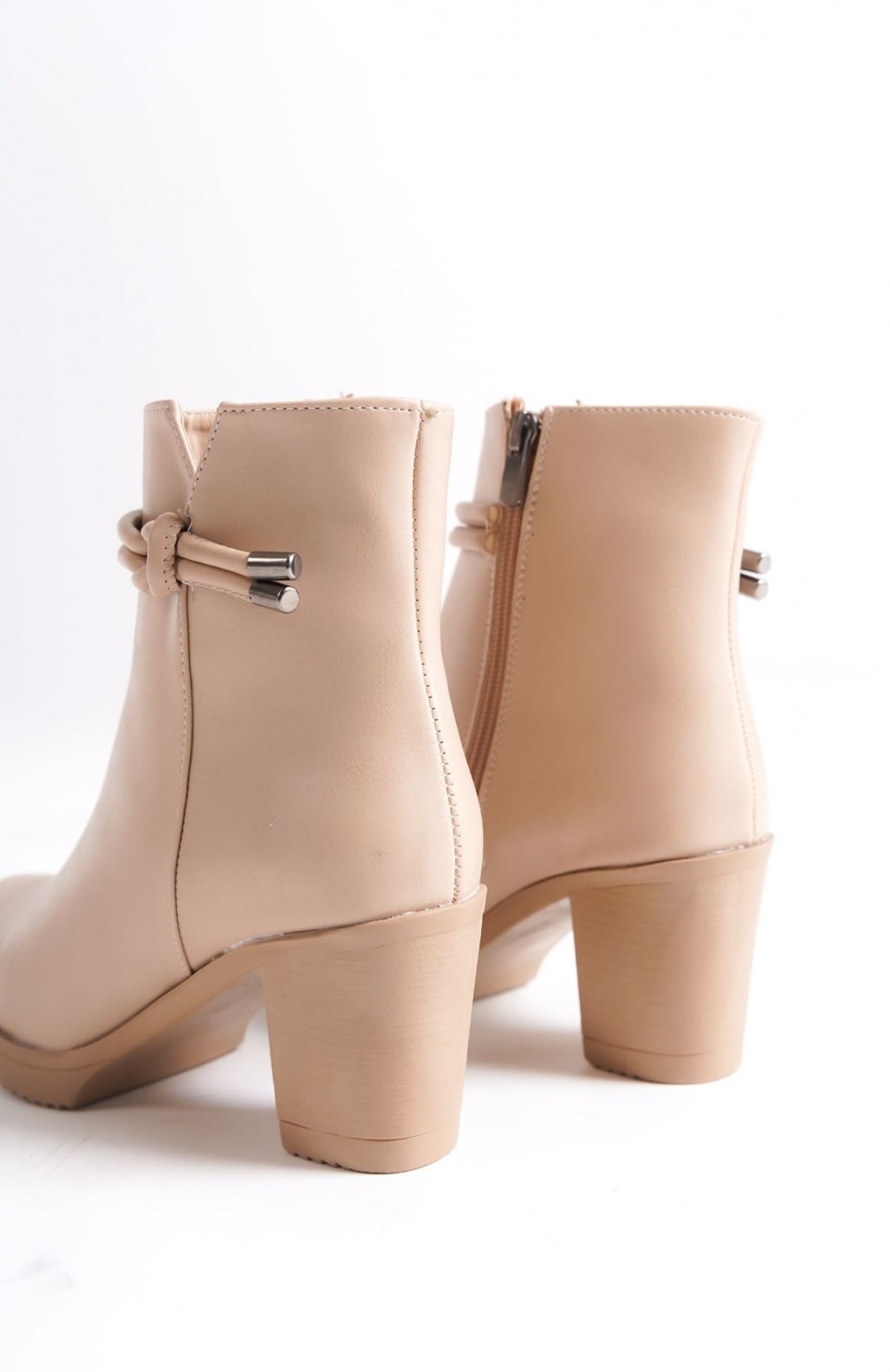 JULY Fermuarlı Ortopedik Taban Topuklu Kadın Bot CTT - Ten Somersan Giyim | Kadın, Erkek ve Çocuk Moda