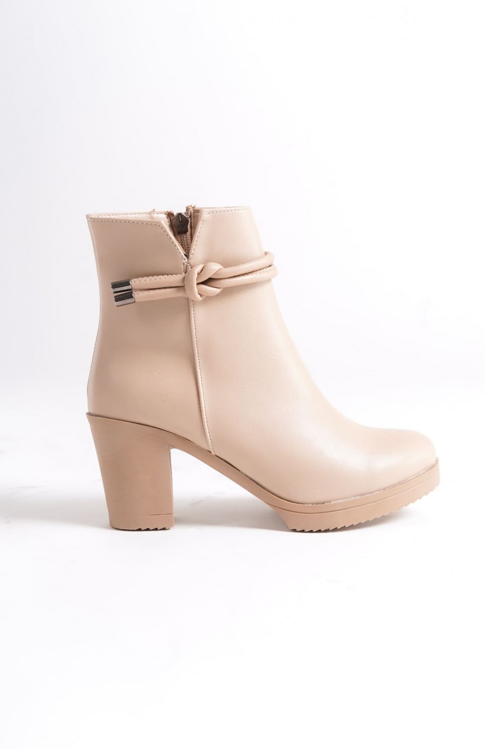 JULY Fermuarlı Ortopedik Taban Topuklu Kadın Bot CTT - Ten Somersan Giyim | Kadın, Erkek ve Çocuk Moda
