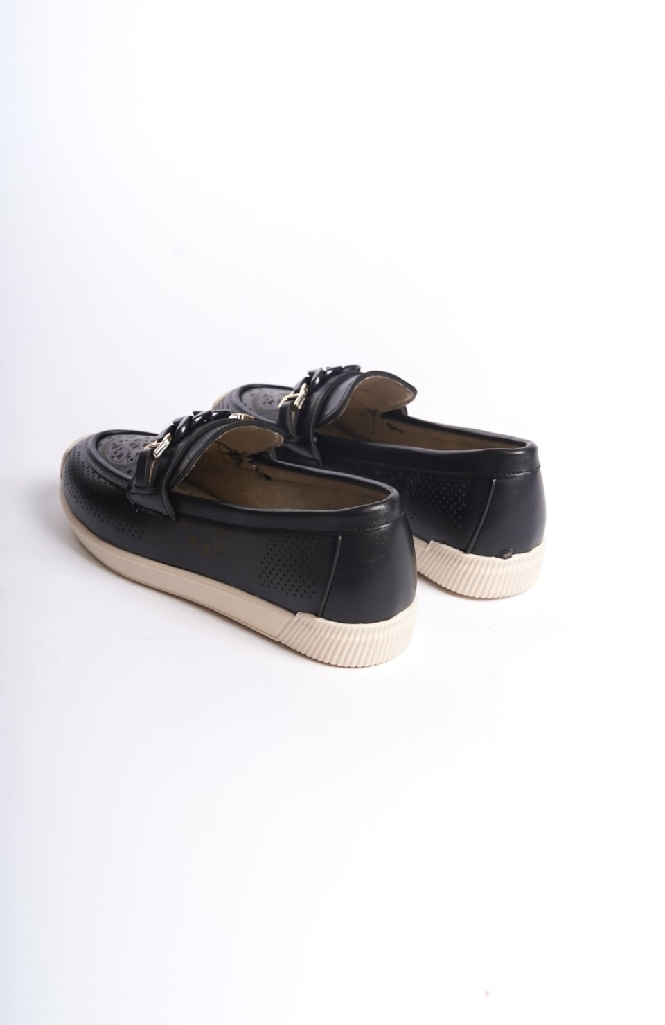 LIZY Bağcıksız Ortopedik Rahat Taban Çiçek Desenli Kadın Babet Ayakkabı  CKT - Siyah Somersan Giyim | Kadın, Erkek ve Çocuk Moda