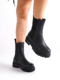 LORA Bağcıksız Lastikli Ortopedik Taban Kadın Bot CST - Siyah Somersan Giyim | Kadın, Erkek ve Çocuk Moda