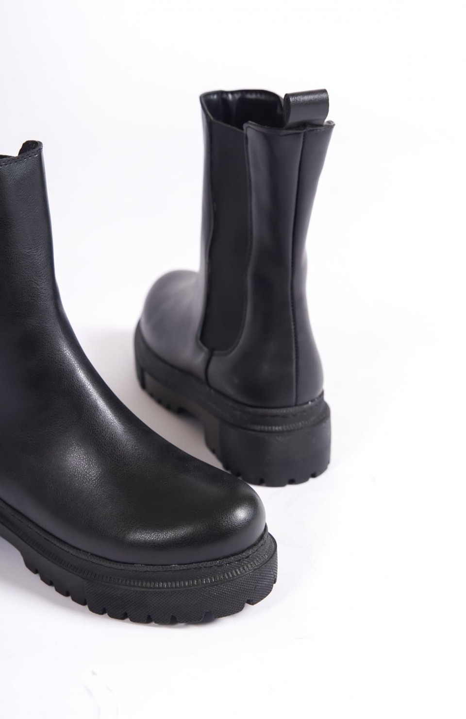 LORA Bağcıksız Lastikli Ortopedik Taban Kadın Bot CST - Siyah Somersan Giyim | Kadın, Erkek ve Çocuk Moda