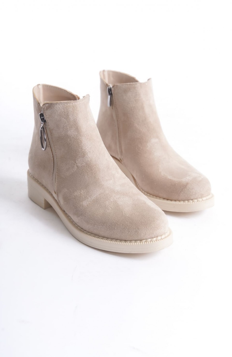 MARGARET Fermuarlı Ortopedik Taban Topuklu Süet Kadın Bot  STT - Ten Somersan Giyim | Kadın, Erkek ve Çocuk Moda