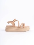 NATALIE İnce Tokalı Şerit Detaylı Ortopedik Taban Kadın Sandalet CTT - Ten Somersan Giyim | Kadın, Erkek ve Çocuk Moda